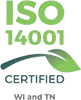 Certification icon for ISO 14001 - Certified WI and TN